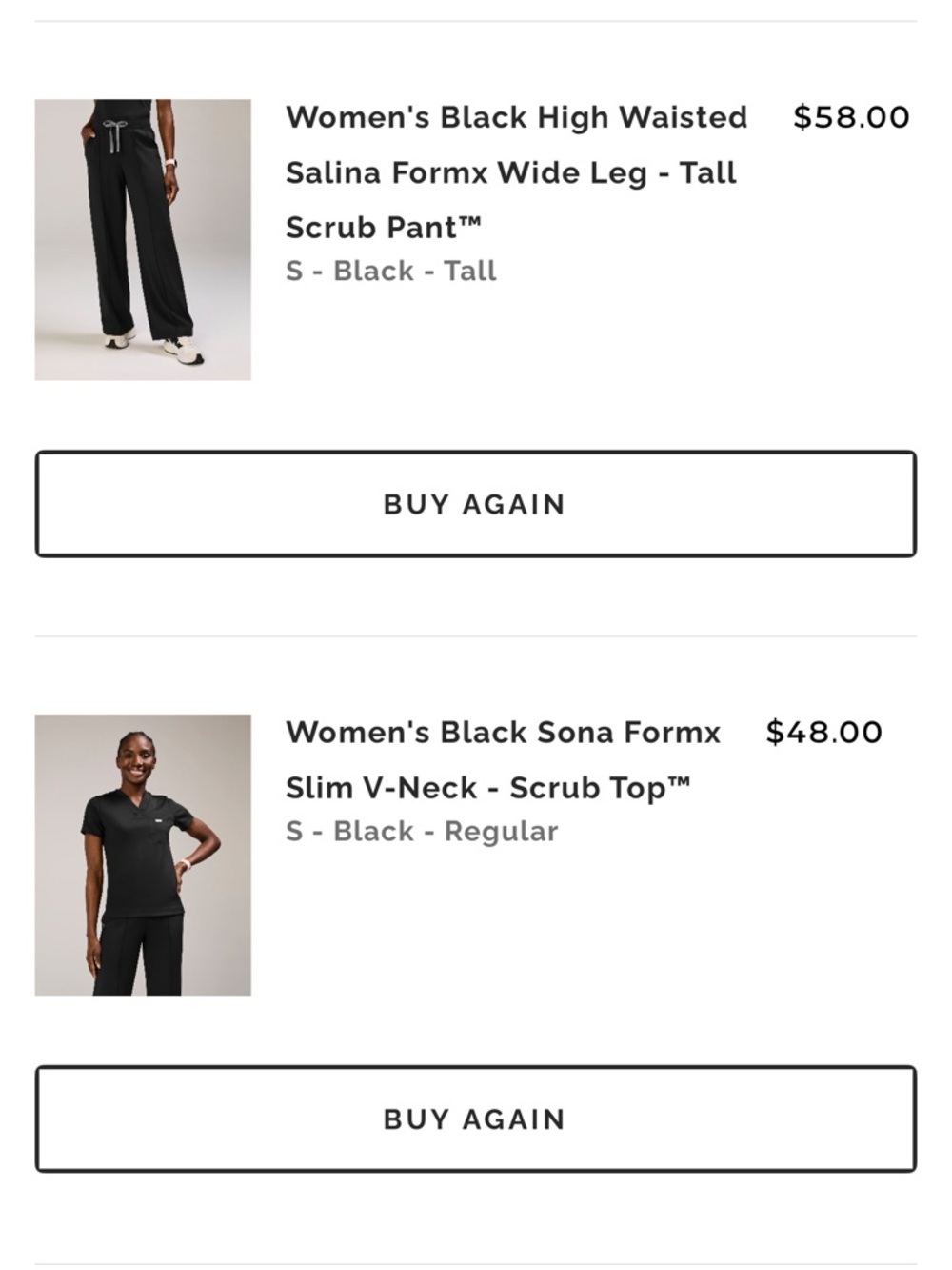 Women’s black FormX set
